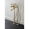 Kingston Brass CCK226K7 Freestanding Clawfoot Tub Faucet Package with Supply Line, Brushed Brass CCK226K7 - alternate 6